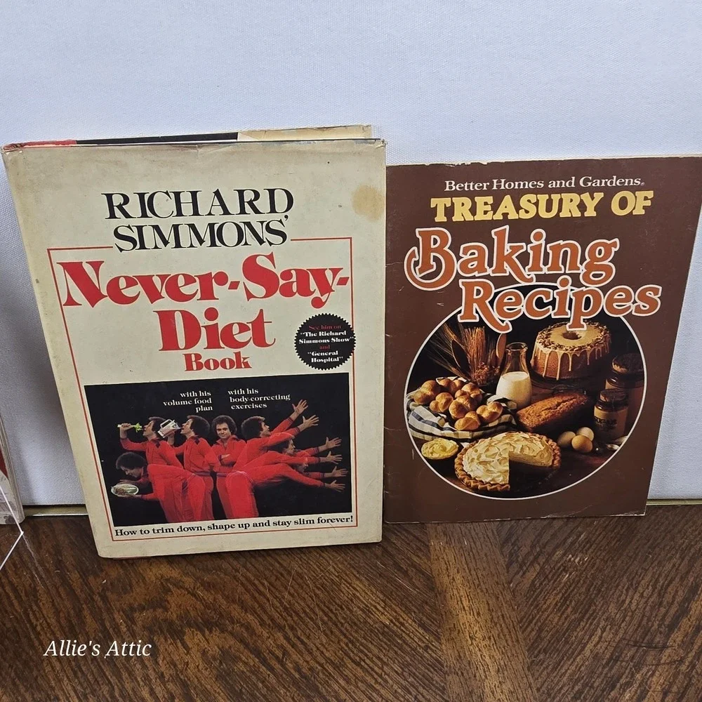 Vintage Cookbook Lot Betty Crocker Richard Simmons Kraft Cheese Good Housekeepin